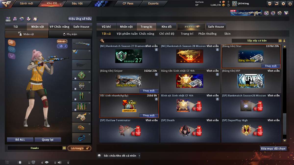 shop acc cf uy tin gia re